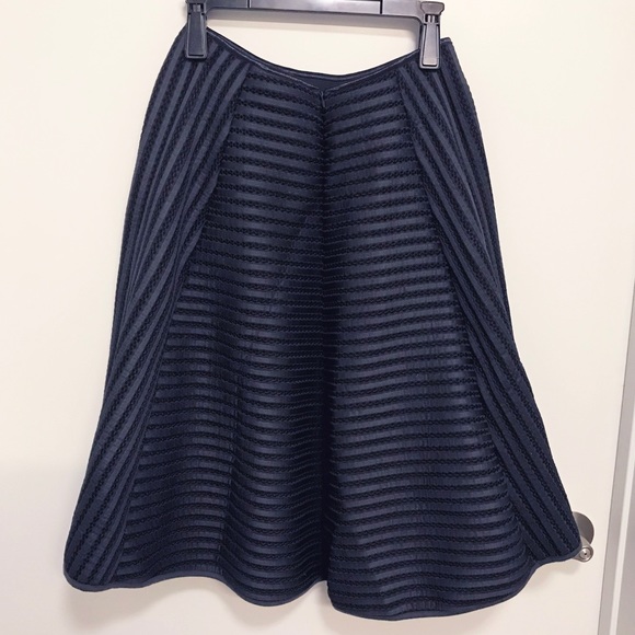 H&M Navy Blue Midi Circle Skirt - Picture 2 of 3